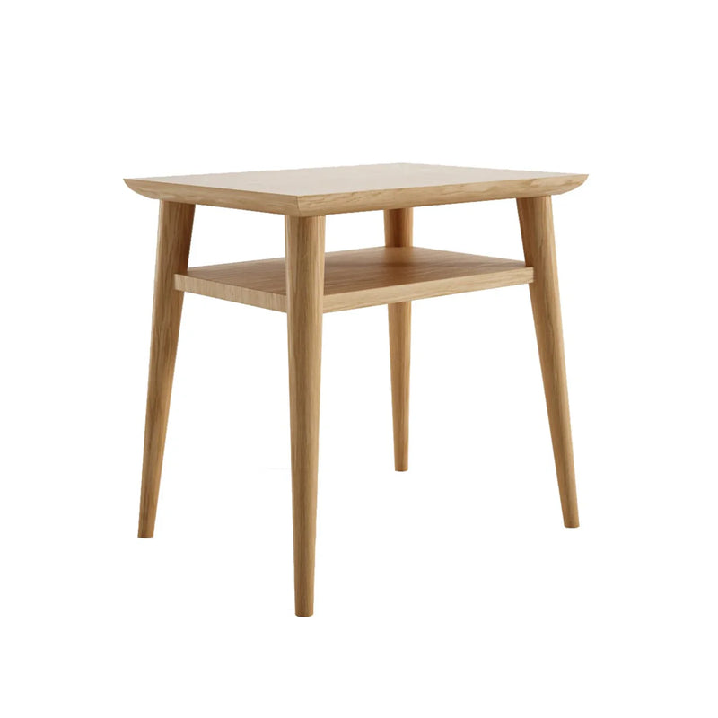 Vintage Wide Open Bedside Table - 65cm