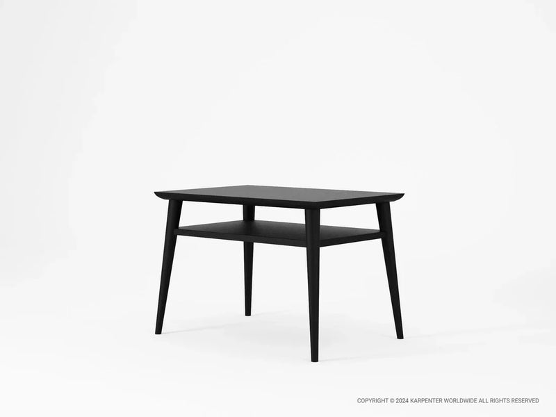 Vintage Wide Open Bedside Table - 65cm