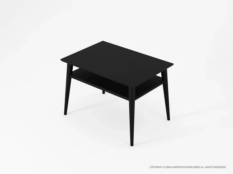 Vintage Wide Open Bedside Table - 65cm