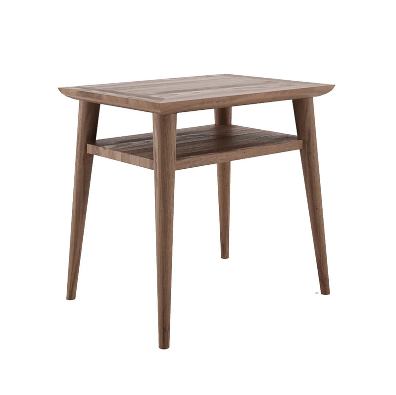 Vintage Narrow Open Bedside Table - 45cm