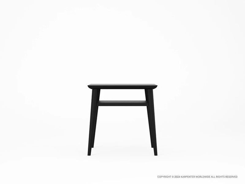Vintage Narrow Open Bedside Table - 45cm