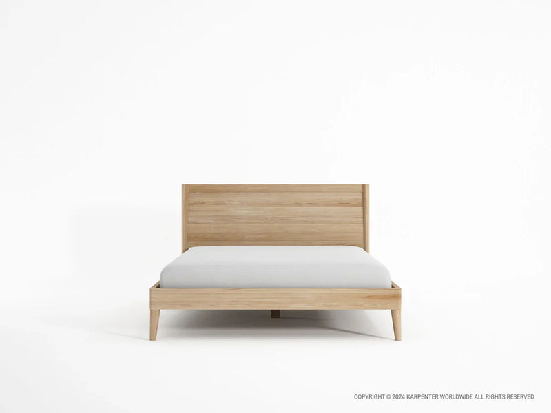 Vintage Double Bed 197 cm - White Oak