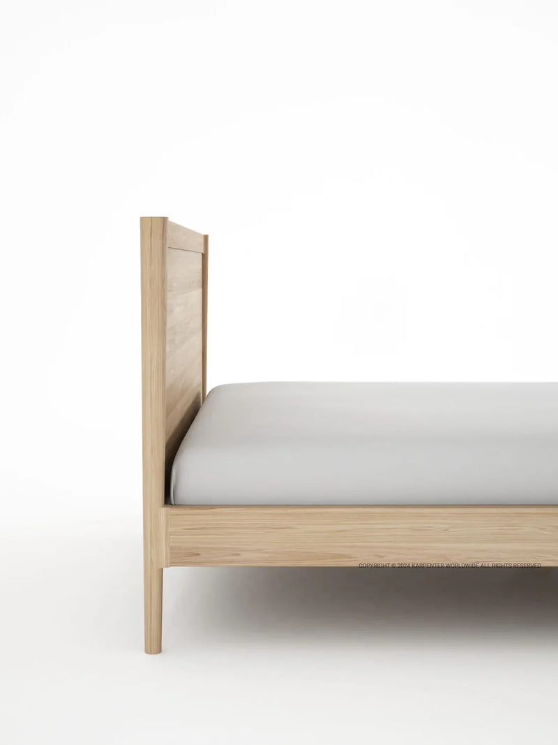Vintage Double Bed 197 cm - White Oak