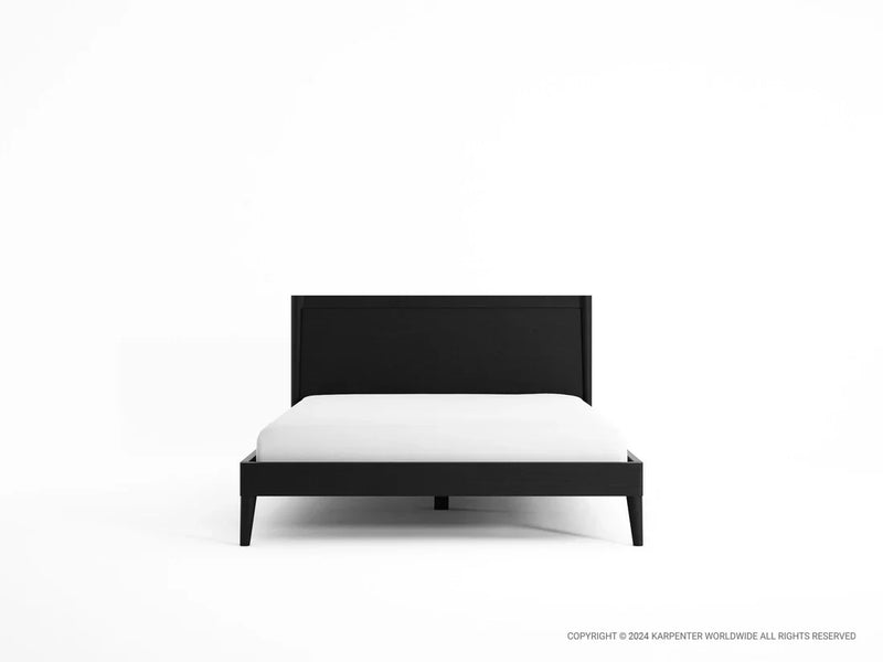 Vintage Double Bed 197 cm - Satin Black