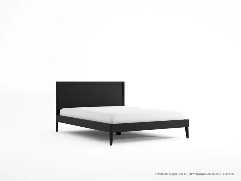 Vintage Double Bed 197 cm - Satin Black