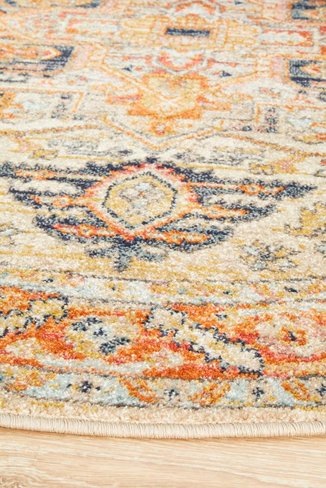 Legacy Rust Round Rug
