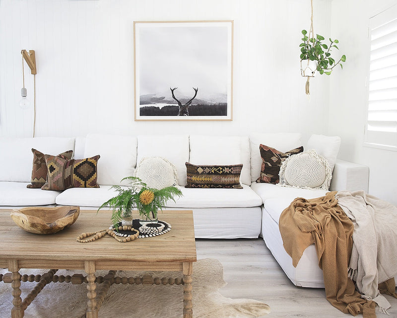 Strathmore Bobbin Coffee Table - Herringbone Top