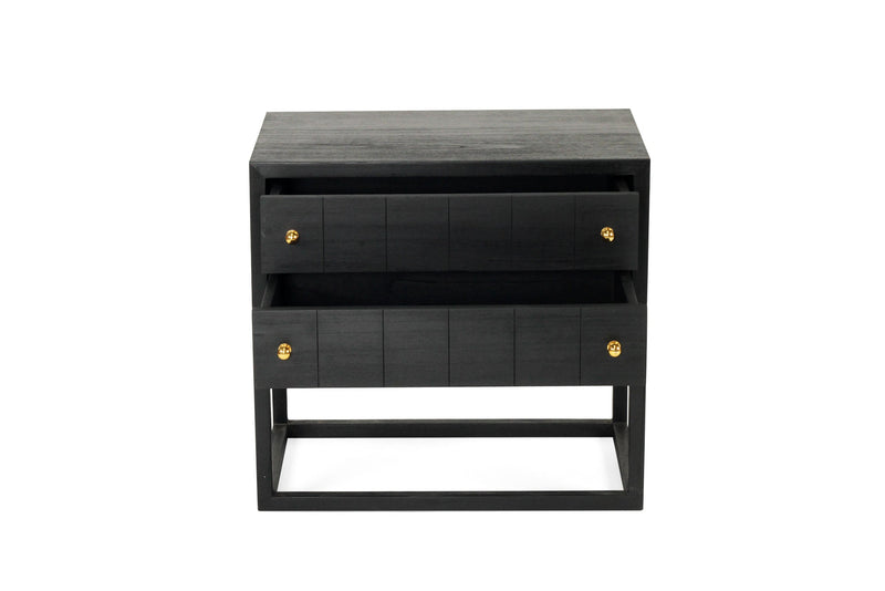 Livia Bedside Table - Black