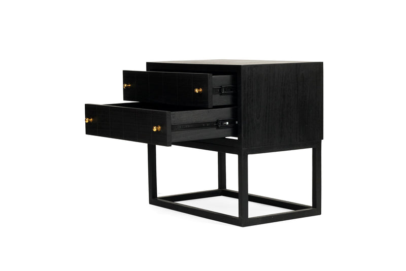 Livia Bedside Table - Black