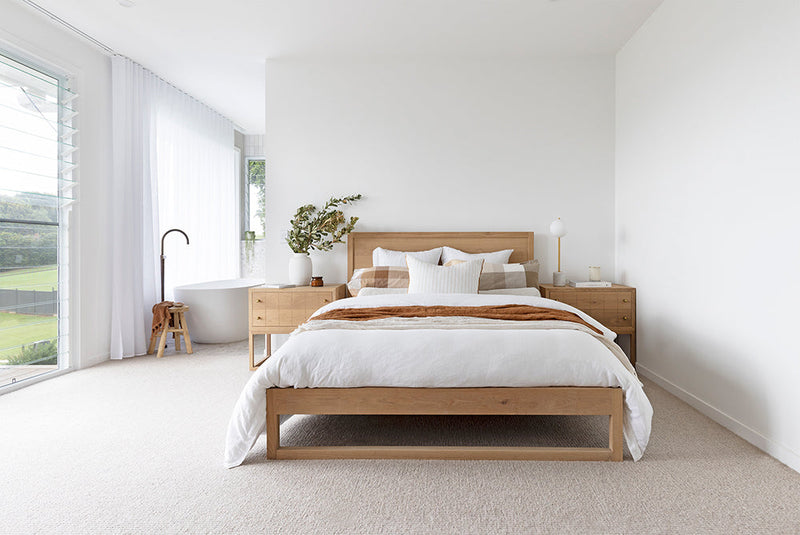 Clover American Oak Bed - Super King