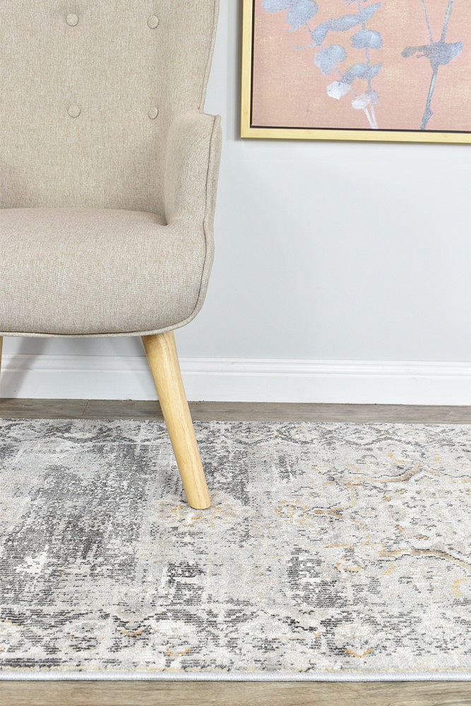 Medina L.Grey Runner Rug 0318A