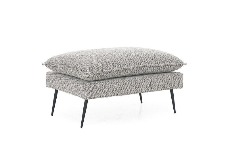 Marina Footstool – Mottled Taupe