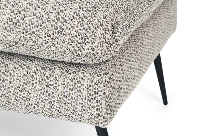 Marina Footstool – Mottled Taupe