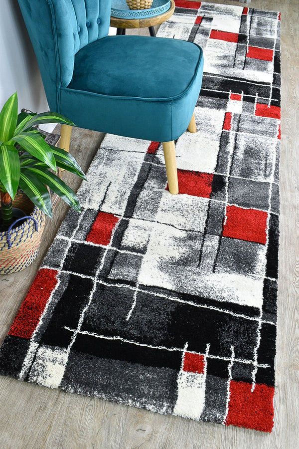 Dahlia 297 Dark Grey Red Runner