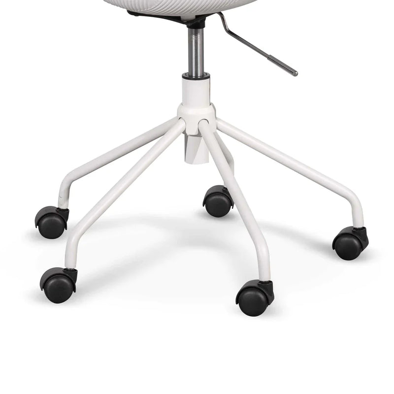 Calibre COC6507-LF White Office Chair - Light Grey Seat