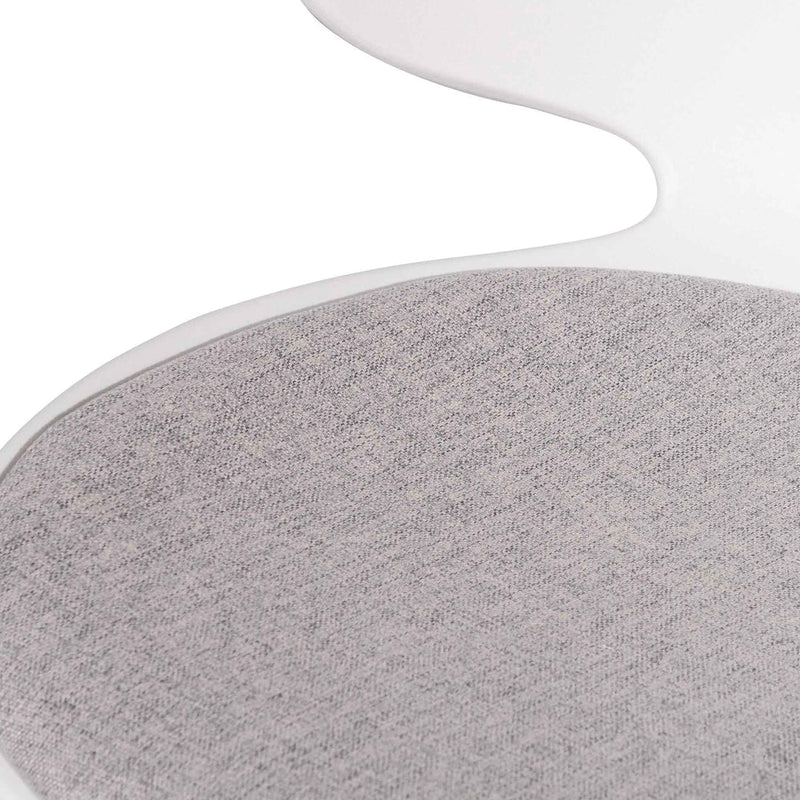 Calibre COC6507-LF White Office Chair - Light Grey Seat