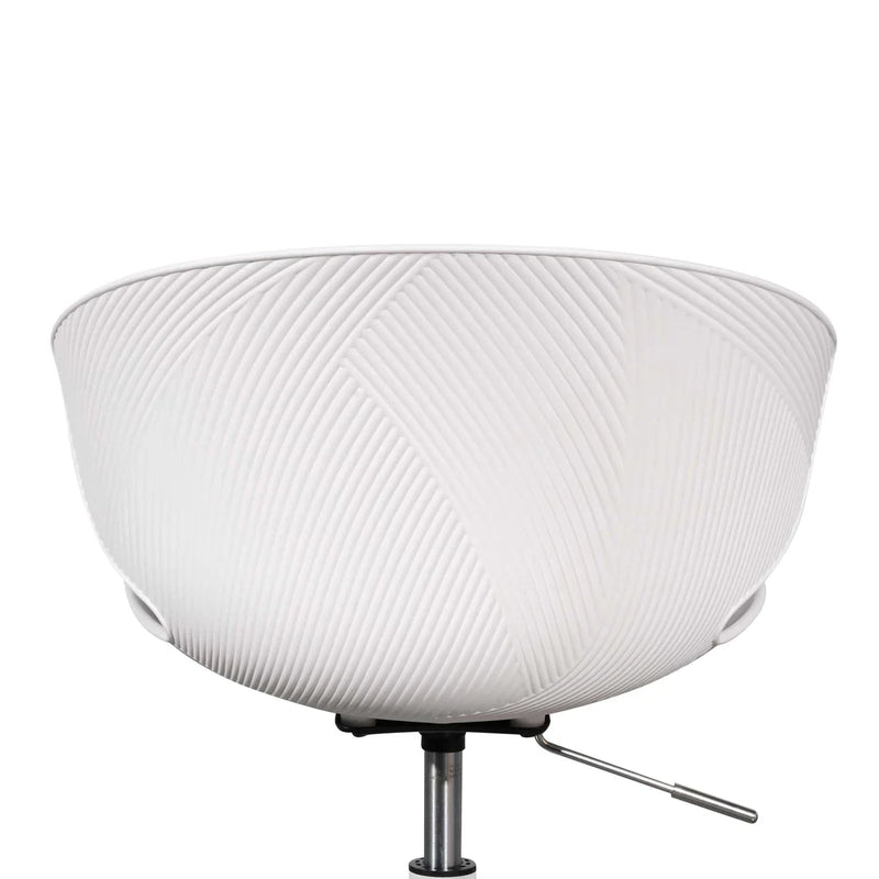 Calibre COC6507-LF White Office Chair - Light Grey Seat