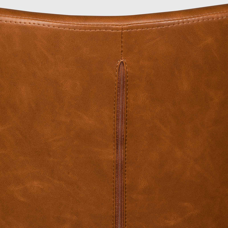Calibre COC6510-LF Office Chair - Vintage Tan with Black Base