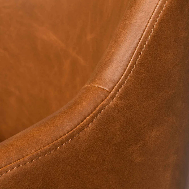 Calibre COC6510-LF Office Chair - Vintage Tan with Black Base