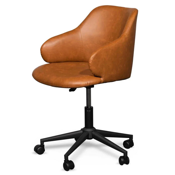 Calibre COC6510-LF Office Chair - Vintage Tan with Black Base