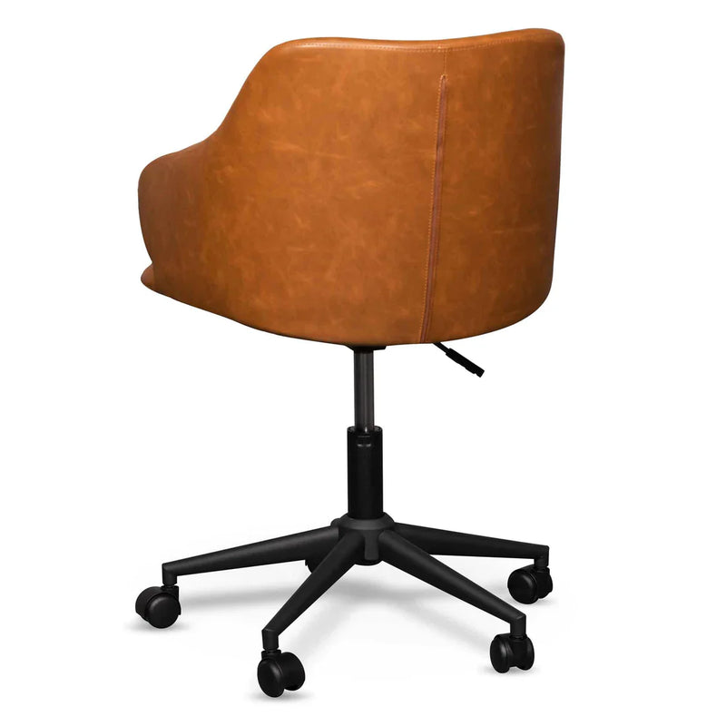 Calibre COC6510-LF Office Chair - Vintage Tan with Black Base