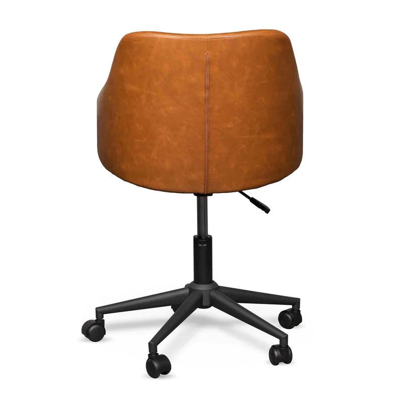 Calibre COC6510-LF Office Chair - Vintage Tan with Black Base
