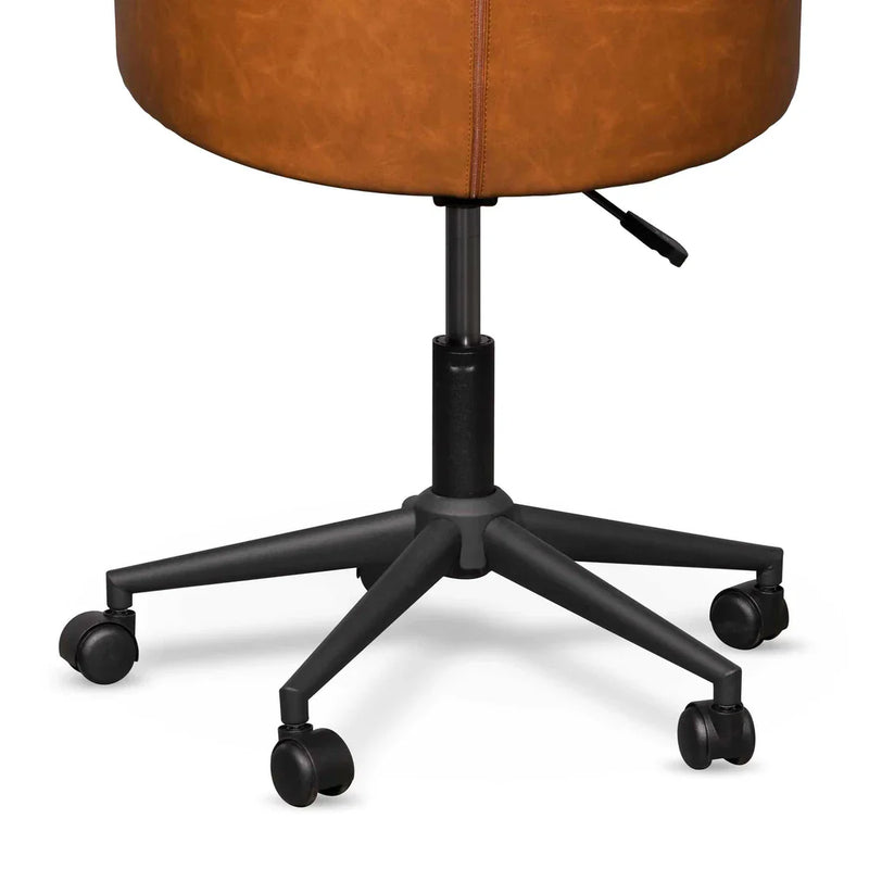 Calibre COC6510-LF Office Chair - Vintage Tan with Black Base