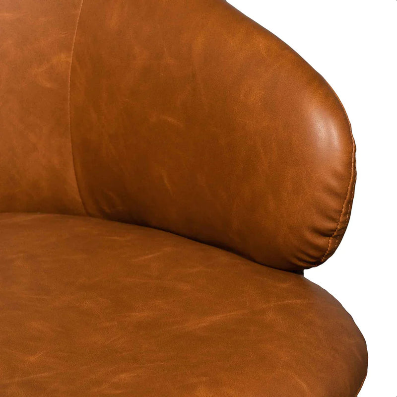 Calibre COC6510-LF Office Chair - Vintage Tan with Black Base