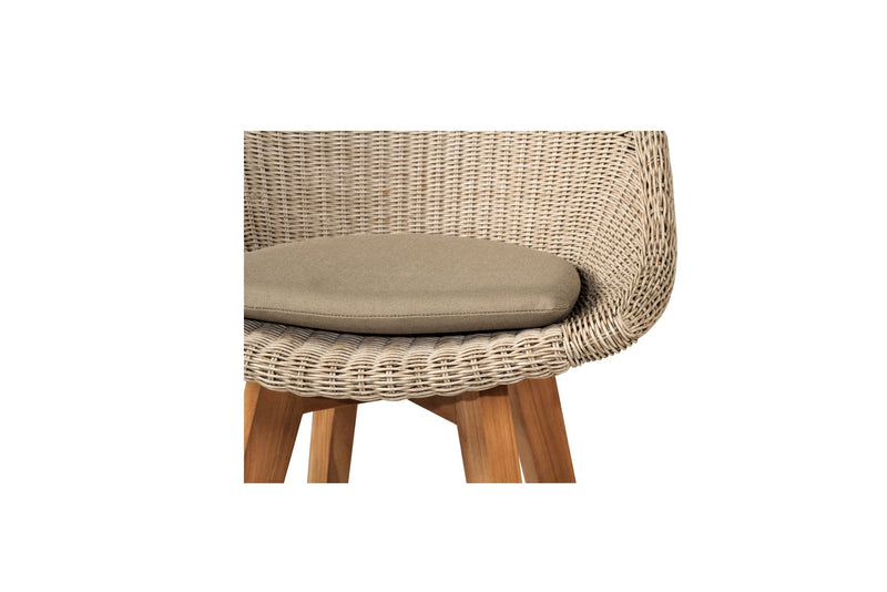 Oceana Outdoor Dining Chair – Mushroom