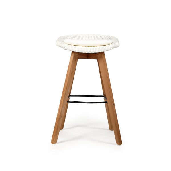 Oceana Outpost Backless Bar Stool – White