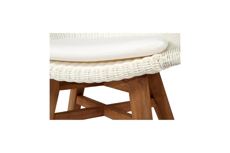 Oceana Outdoor Dining Chair – White