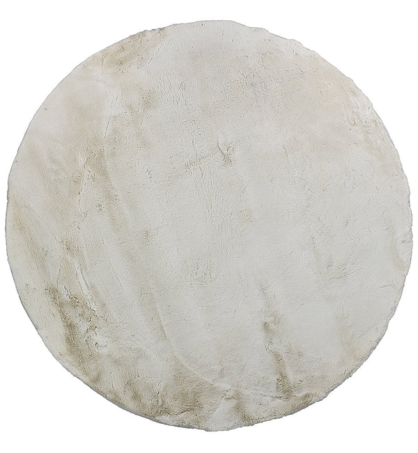 Super Soft Shaggy Round Beige