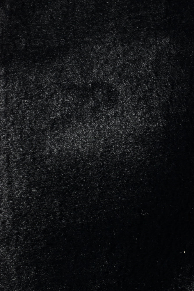 Super Soft Shaggy Round Black