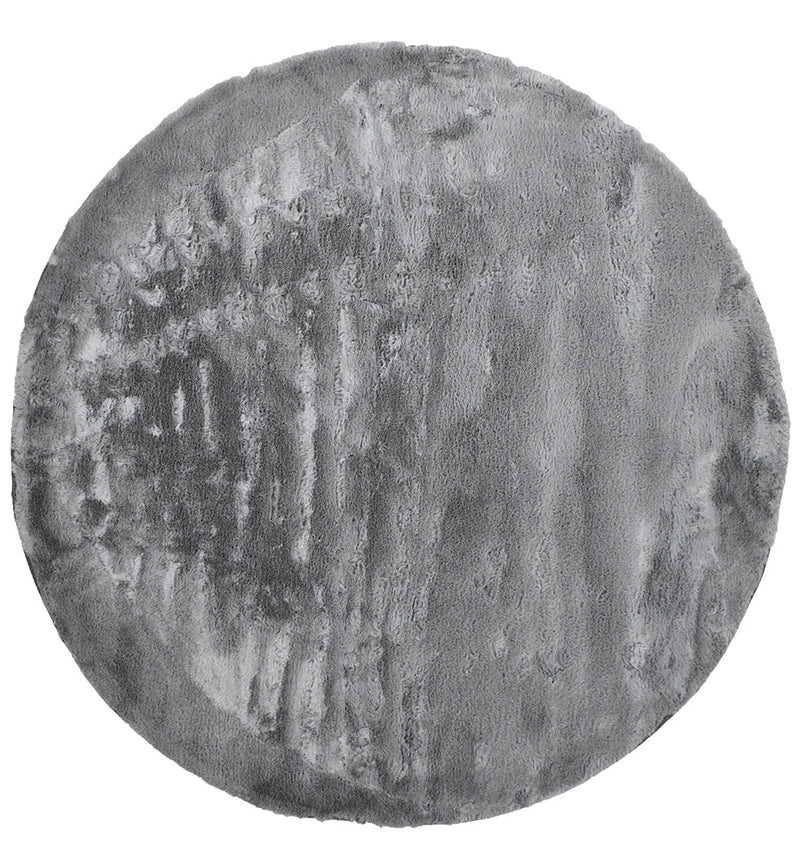 Super Soft Shaggy Round Grey