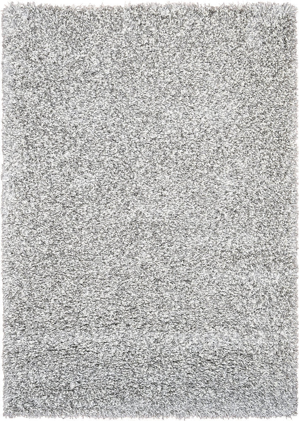 Plain Portland Shaggy Rug Grey