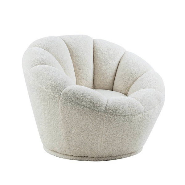 Chloe Swivel Armchair White