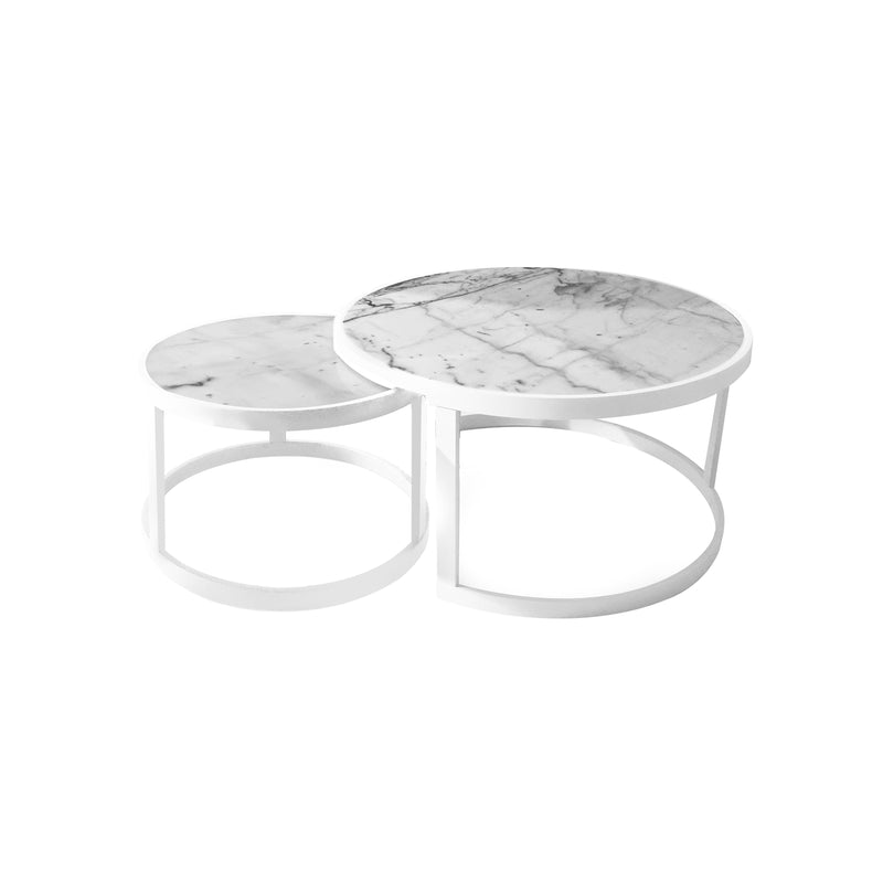 Leonardo Nest Table White - Set of 2