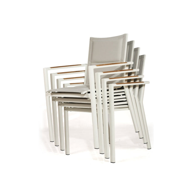 Rocco Stackwell Outpost Dining Chair – Pearl Whitley – Set of 4