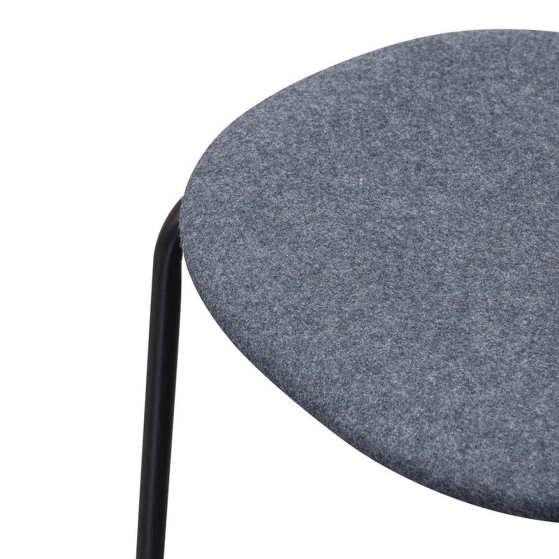 Calibre CDC6297-SD Grey Fabric Dining Chair - Black