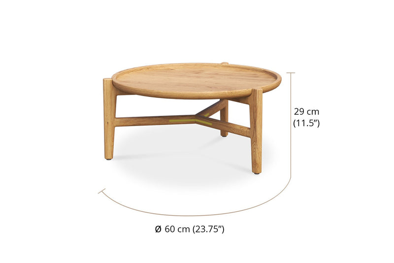 Ronan Coffee Table - 60cm - Black