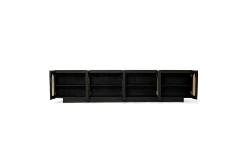 Ryder Eight Door Entertainment Unit - Black
