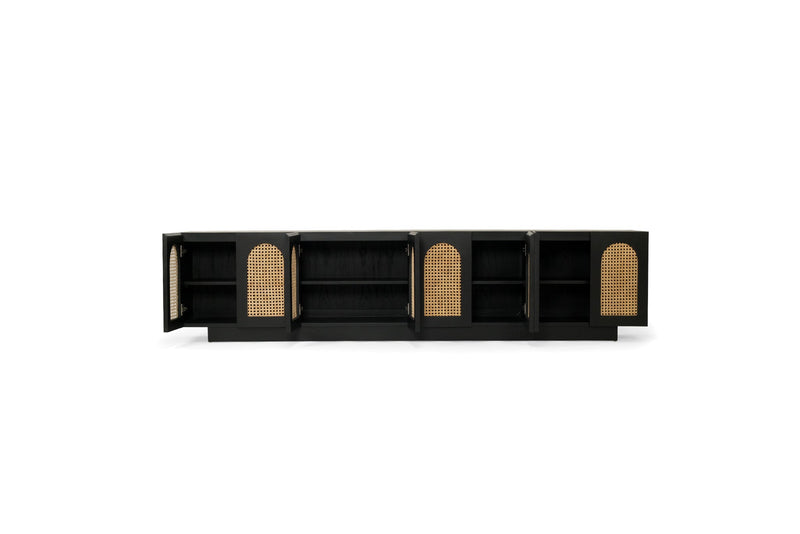 Ryder Eight Door Entertainment Unit - Black