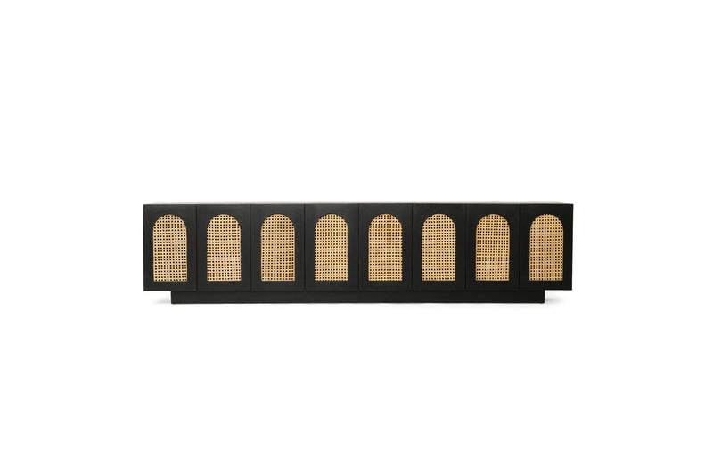 Ryder Eight Door Entertainment Unit - Black