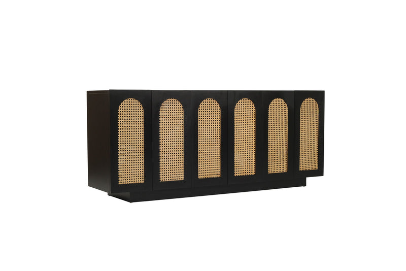 Ryder Six Door Sideboard - Black