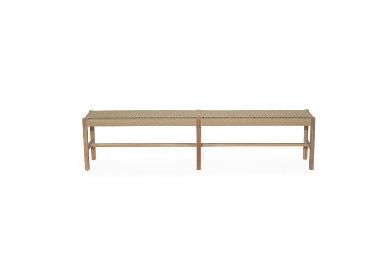 Sienna Woven Bench Seat – Sand – Close Weave -2m