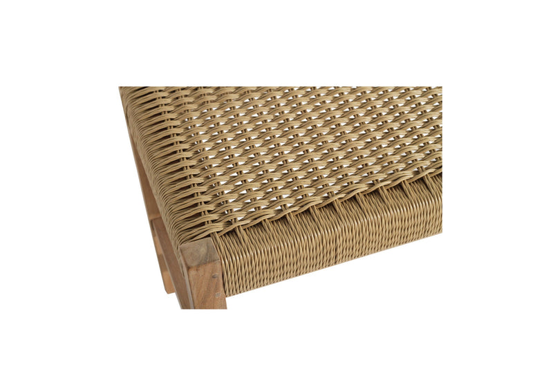 Sienna Woven Bench Seat – Sand – Close Weave -2m