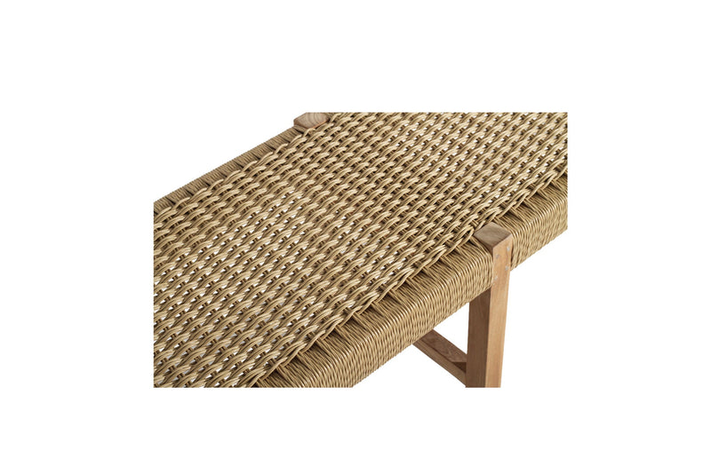 Sienna Woven Bench Seat – Sand – Close Weave -2m
