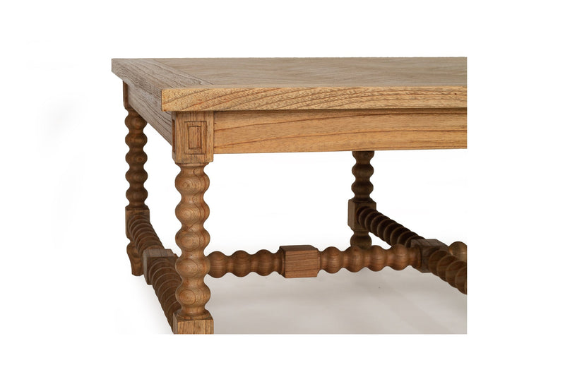 Strathmore Bobbin Coffee Table - Herringbone Top