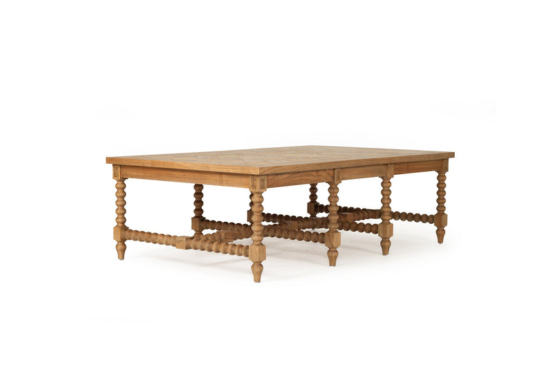 Strathmore Bobbin Coffee Table - Herringbone Top