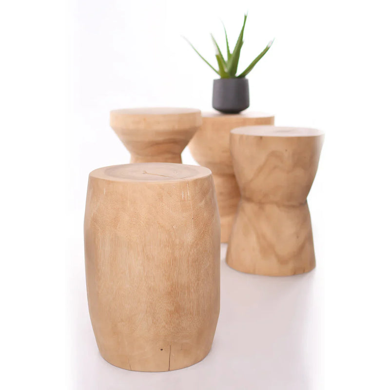 Suar Hourglass Stool - 30cm